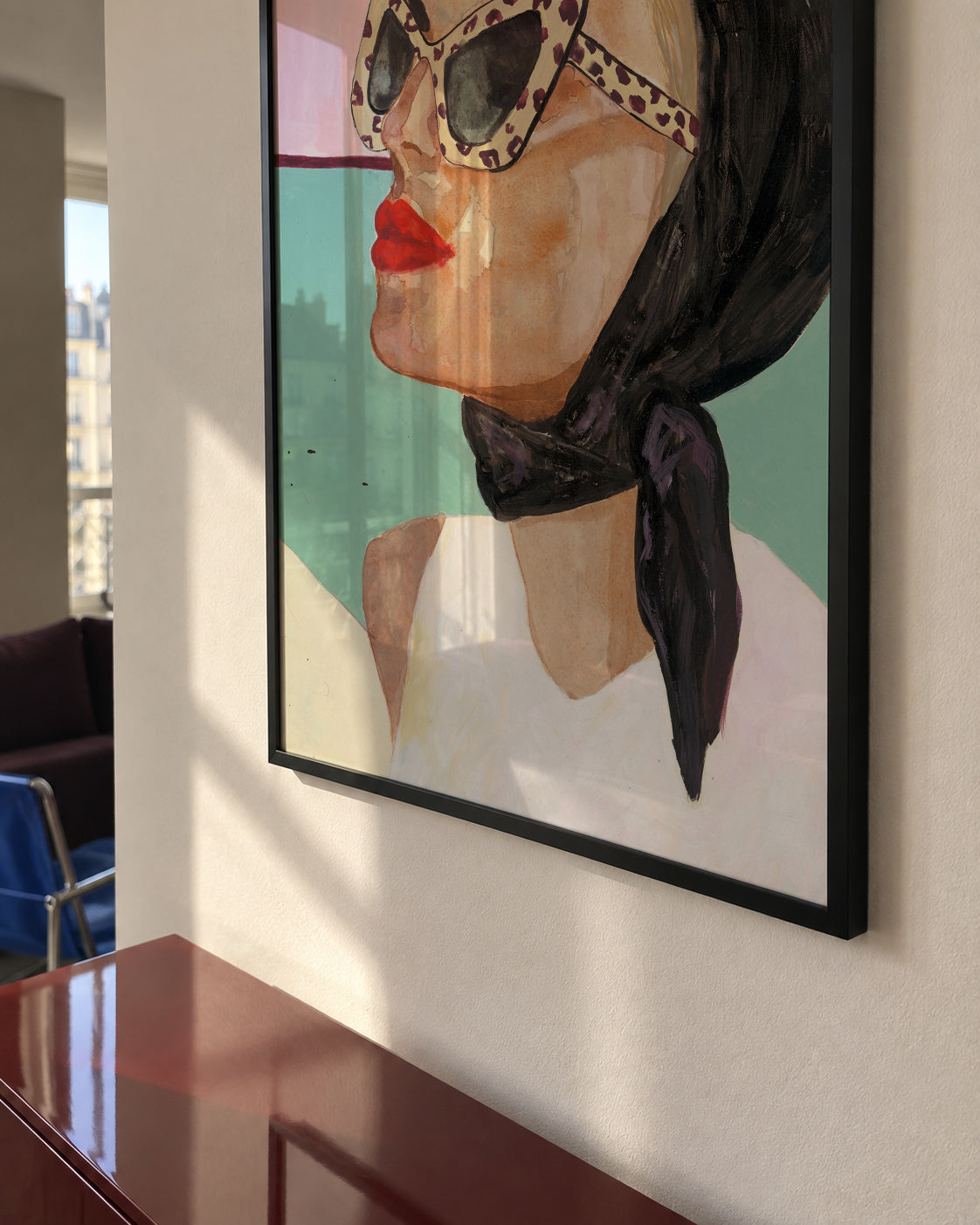 Capri - Framed poster in an interior