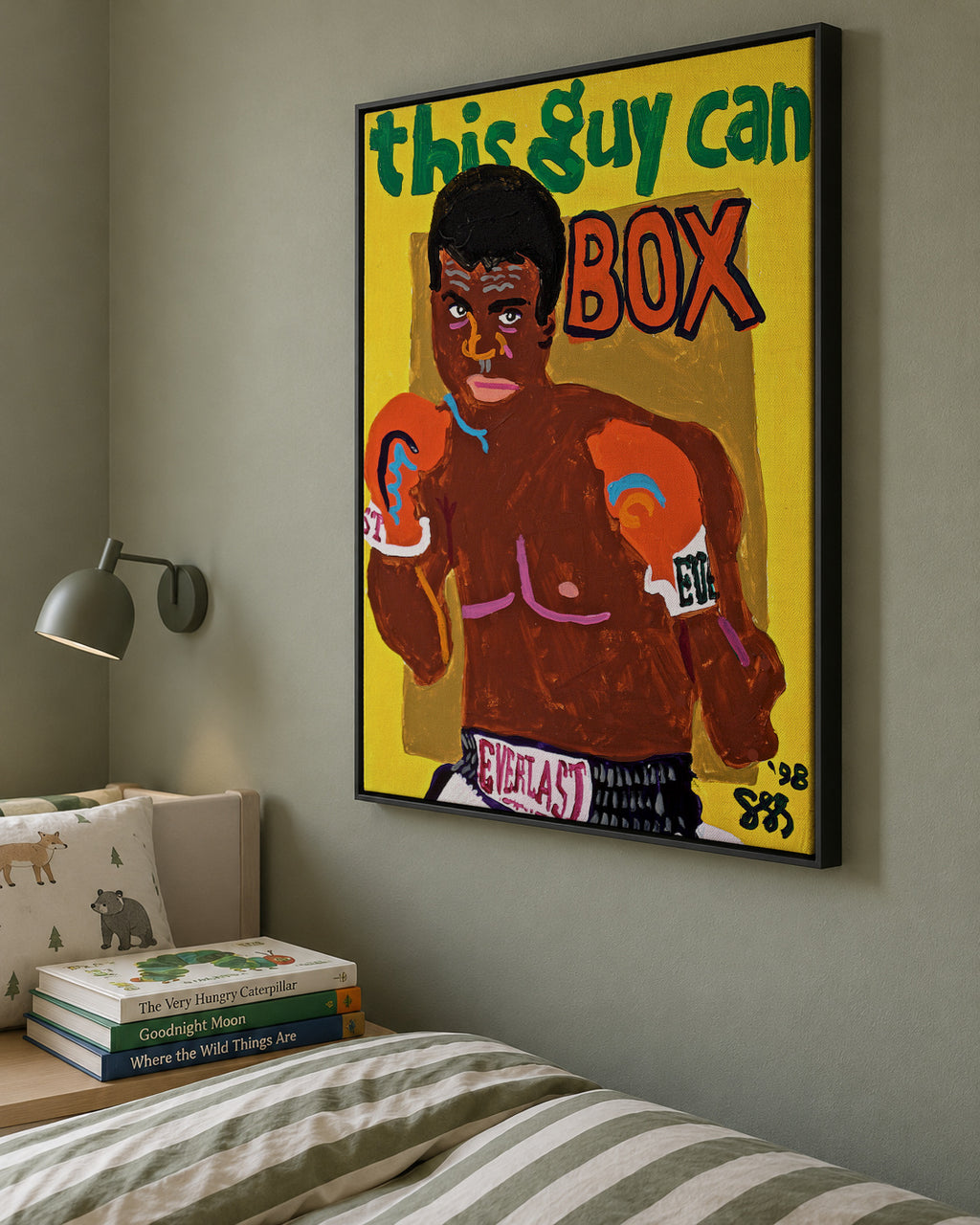 Ali - Framed canvas in an interior