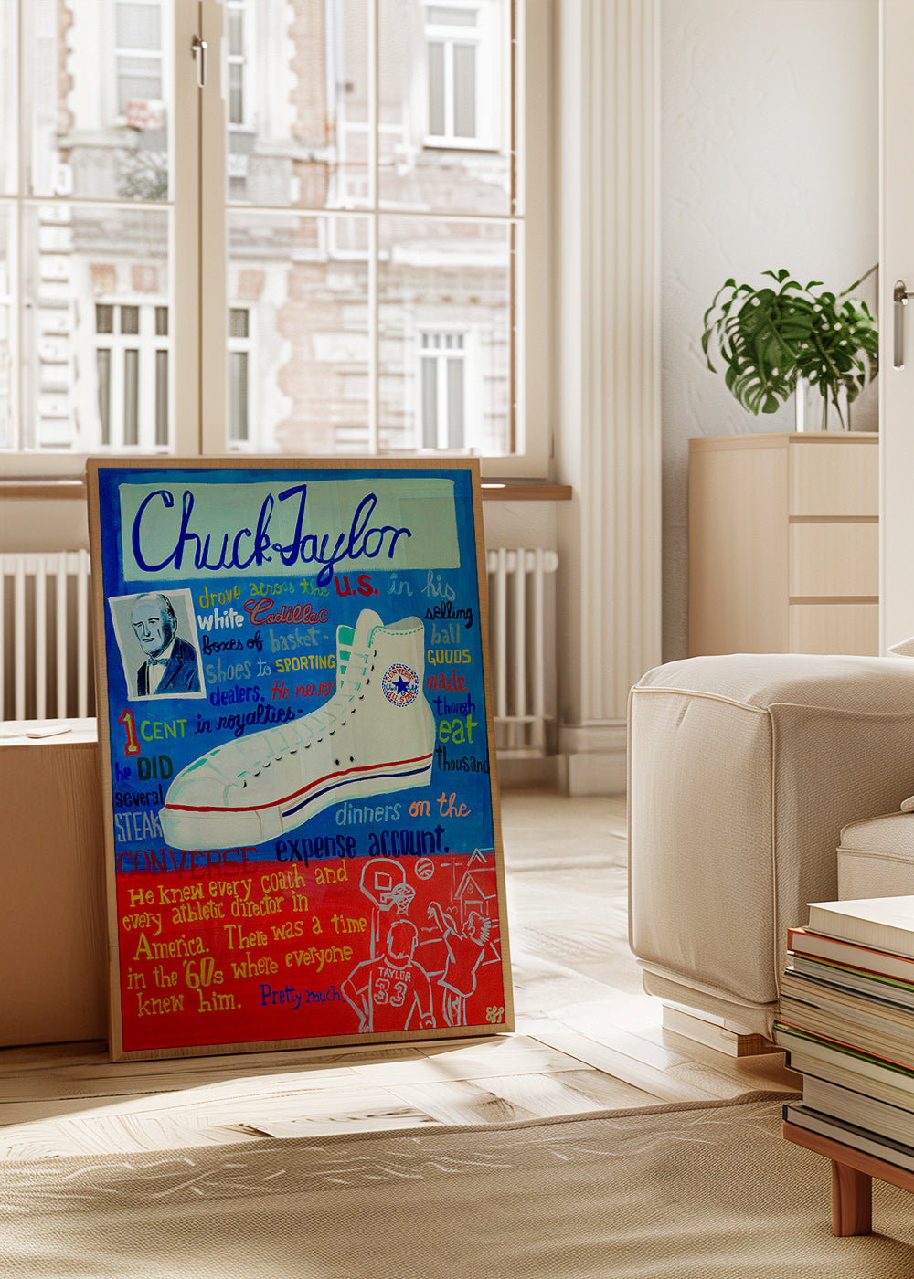 Cuadro deportivo Chuck Taylor zapatilla retro – Product2