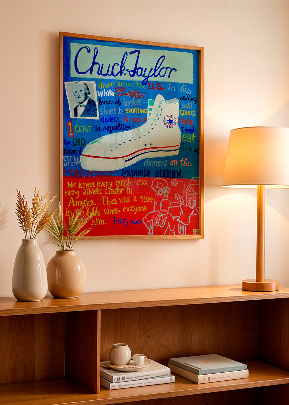 Cuadro deportivo Chuck Taylor zapatilla retro – Product3