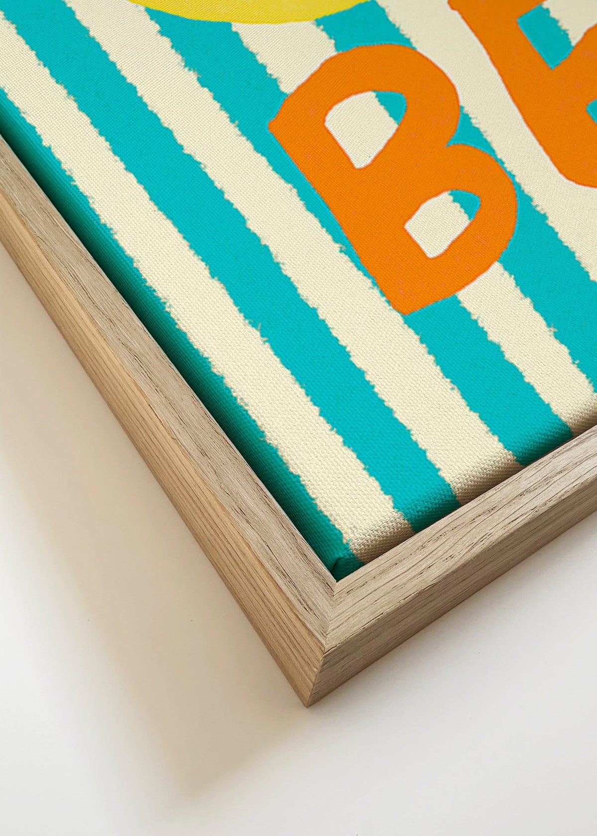 Ilustración 'Ciao Bella' tipográfica – Canvas detail