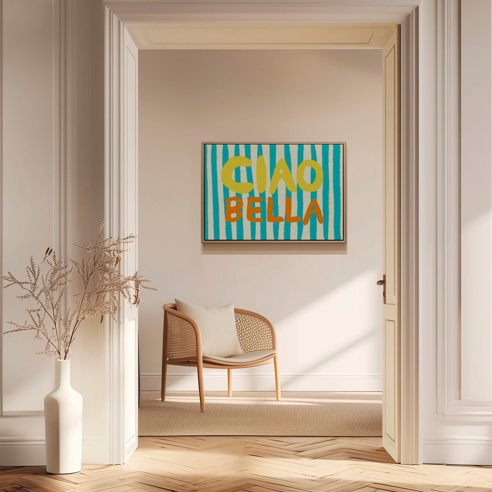 Ilustración 'Ciao Bella' tipográfica – Canvas1