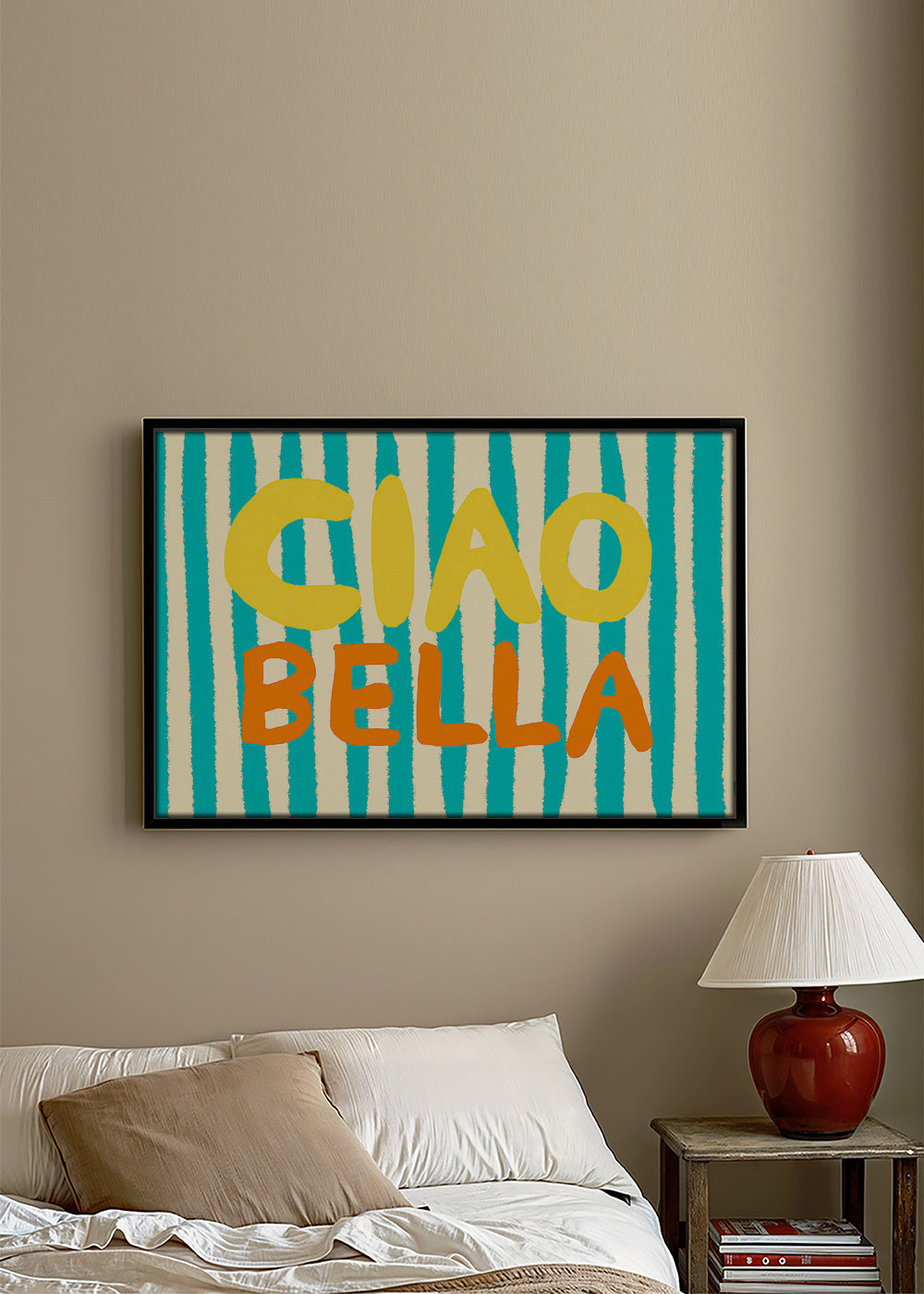 Ilustración 'Ciao Bella' tipográfica – Canvas2