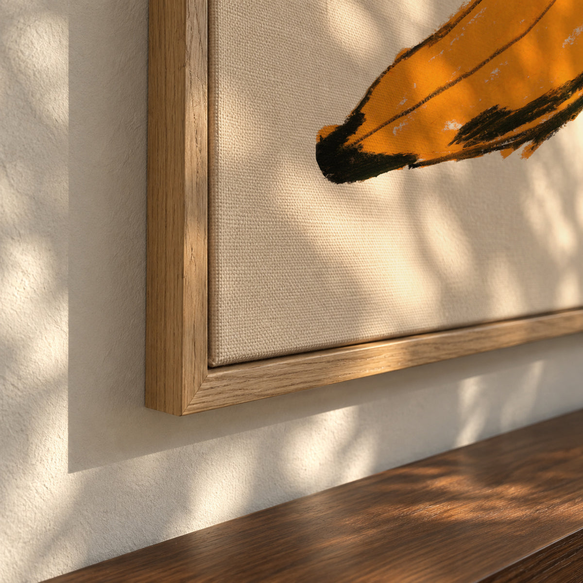 Banana - Framed canvas detail