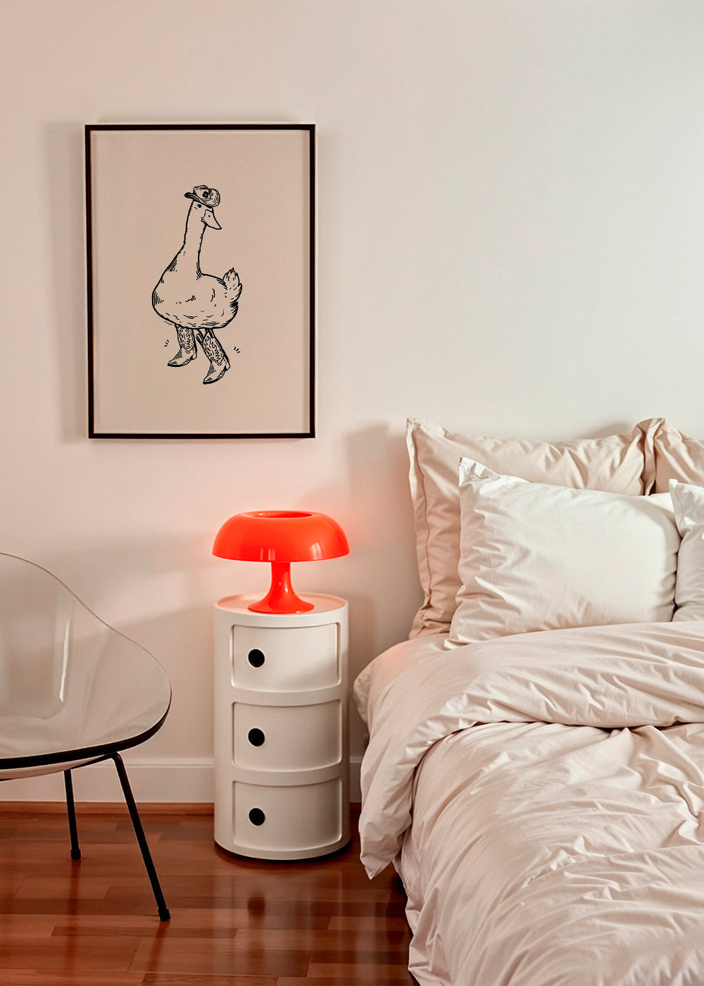 Cuadro pato vaquero ilustrado – Product2