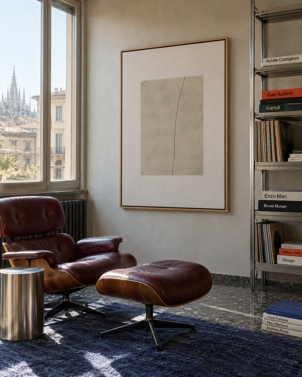 Elegant Simplicity - Framed canvas in an interior