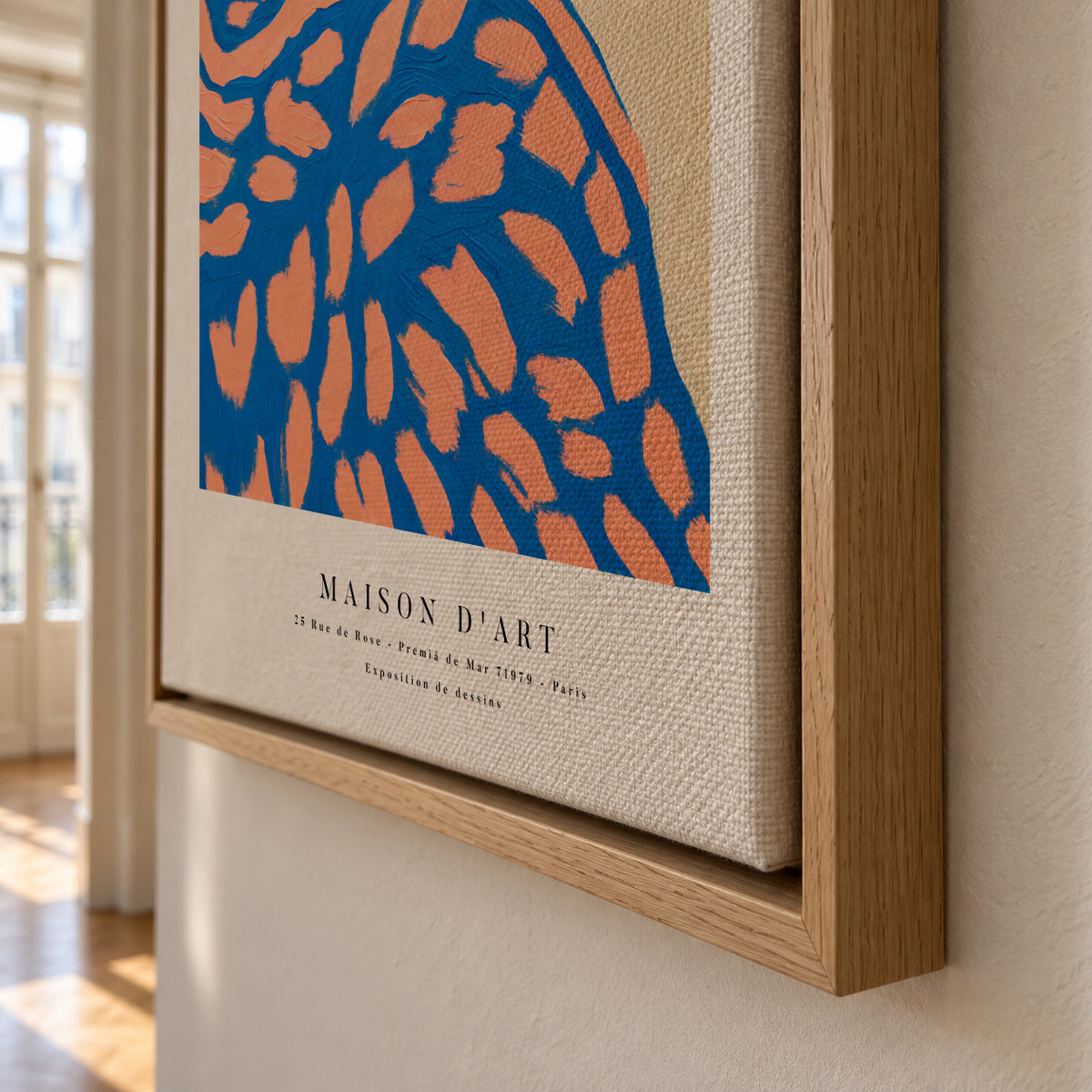 Poster Portrait Series 02 - Framed canvas detail