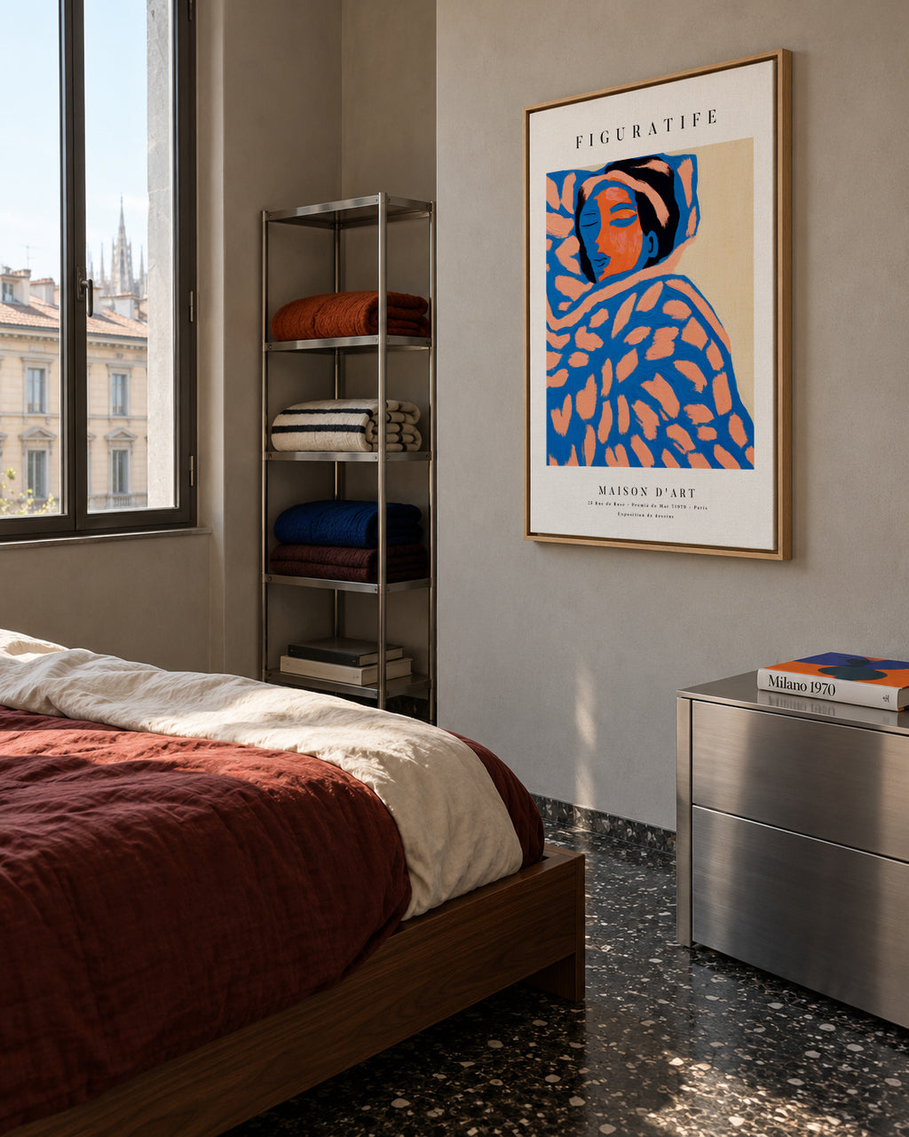 Poster Portrait Series 02 - Framed canvas in an interior