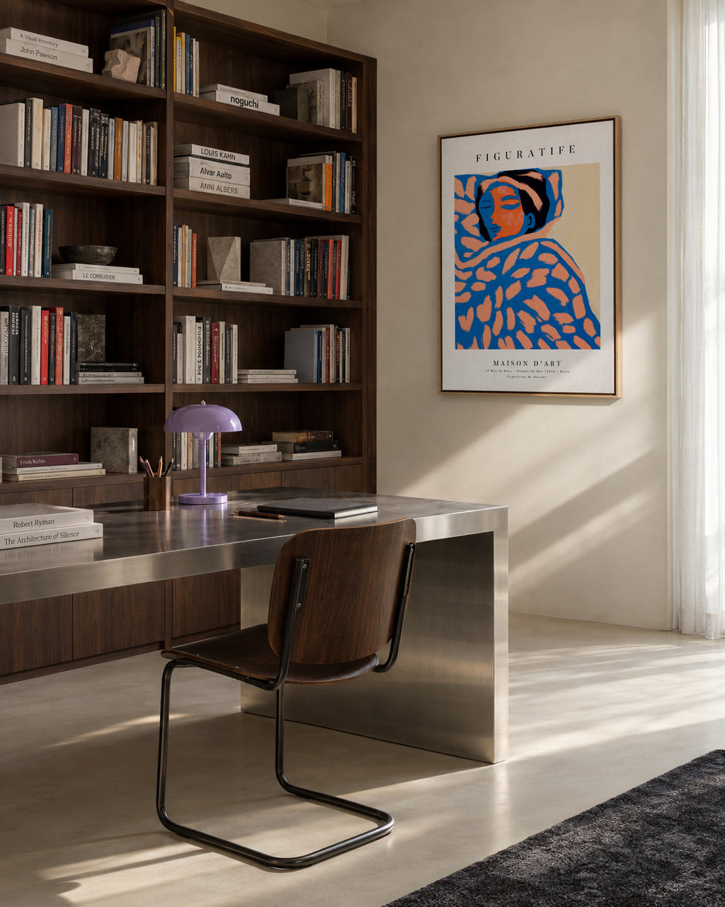 Poster Portrait Series 02 - Framed canvas in an interior