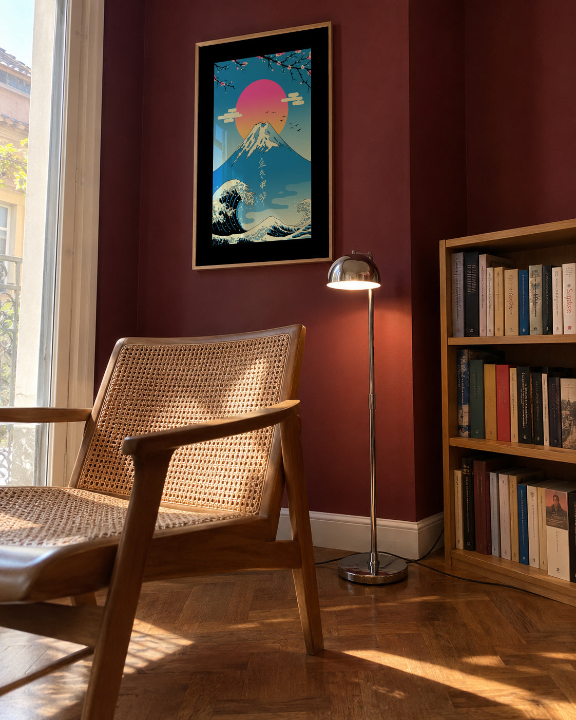 Ikigai - Framed poster in an interior