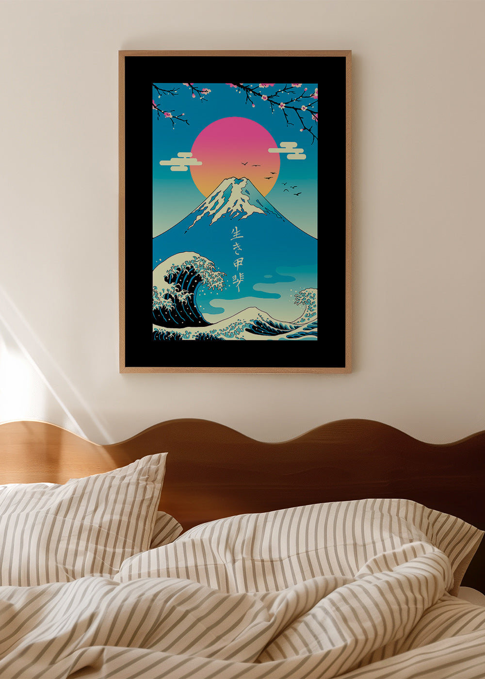 Ilustración japonesa del Monte Fuji y ola icónica – Product3
