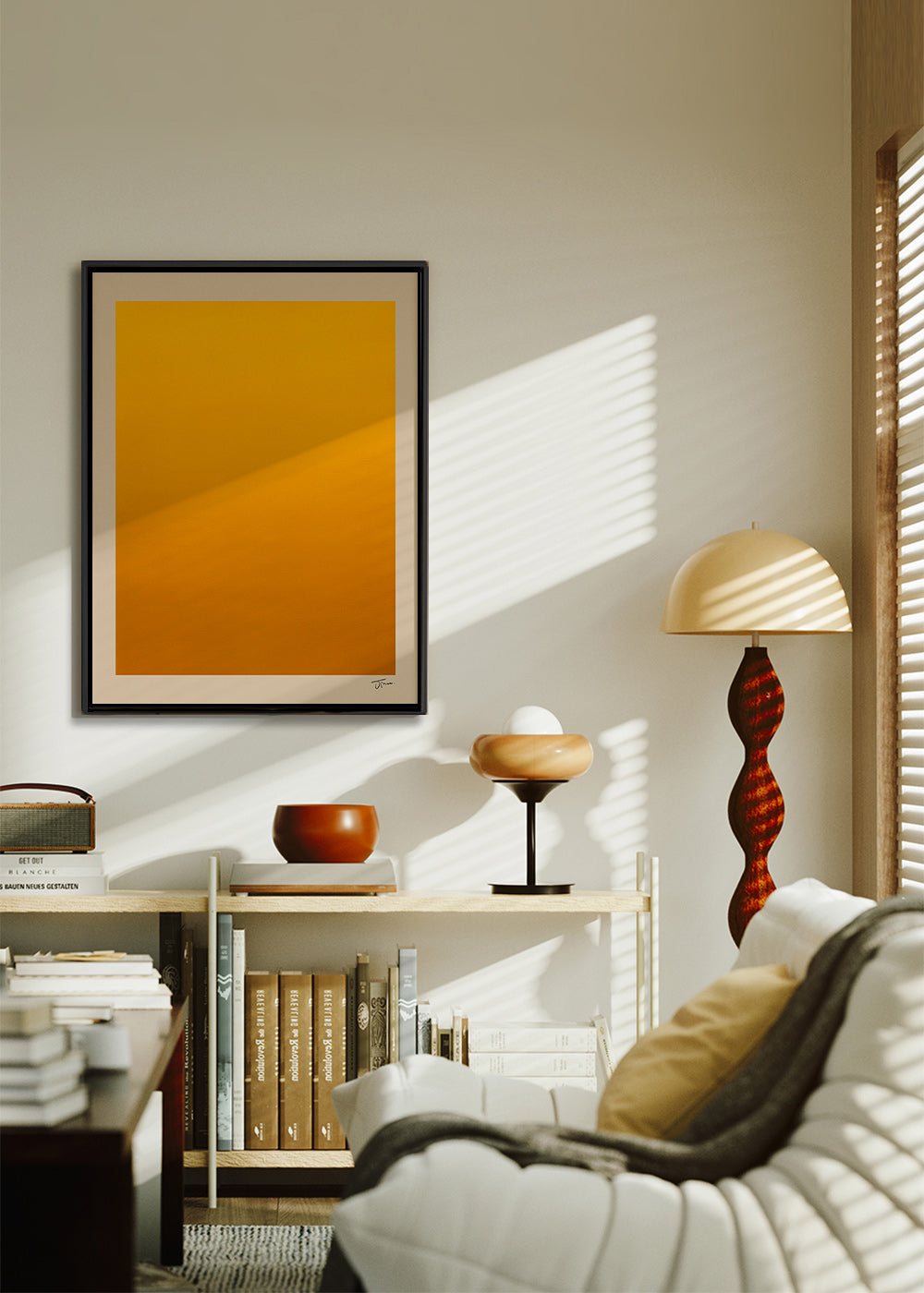 Cuadro minimalista degradado dorado – Canvas2