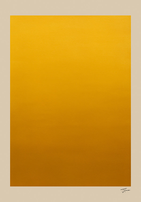 Cuadro minimalista degradado dorado
