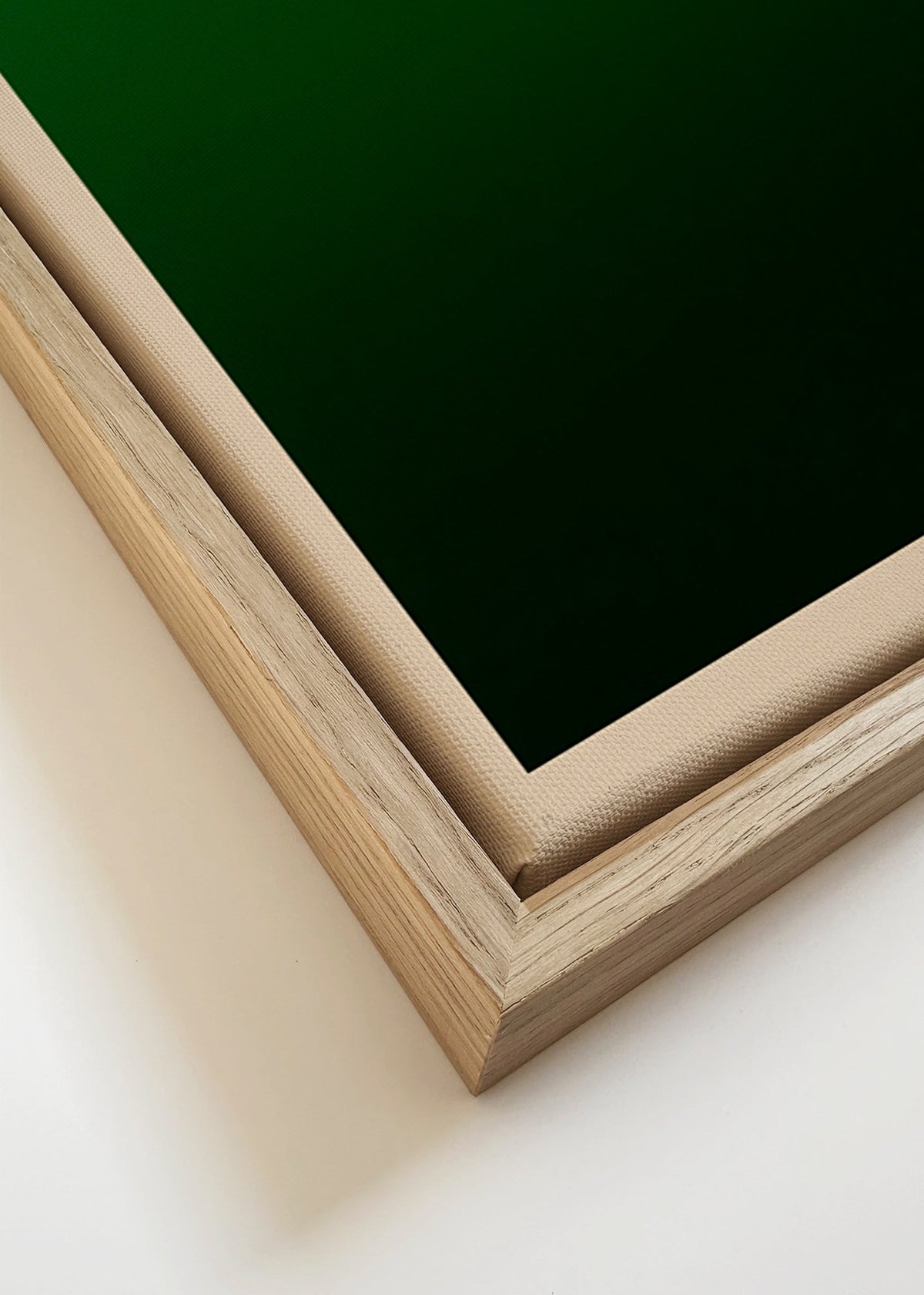 Cuadro abstracto degradado verde – Canvas detail