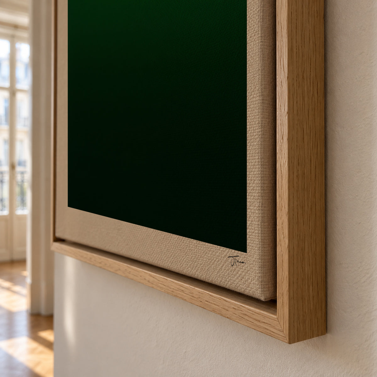 Forest Depth - Framed canvas detail