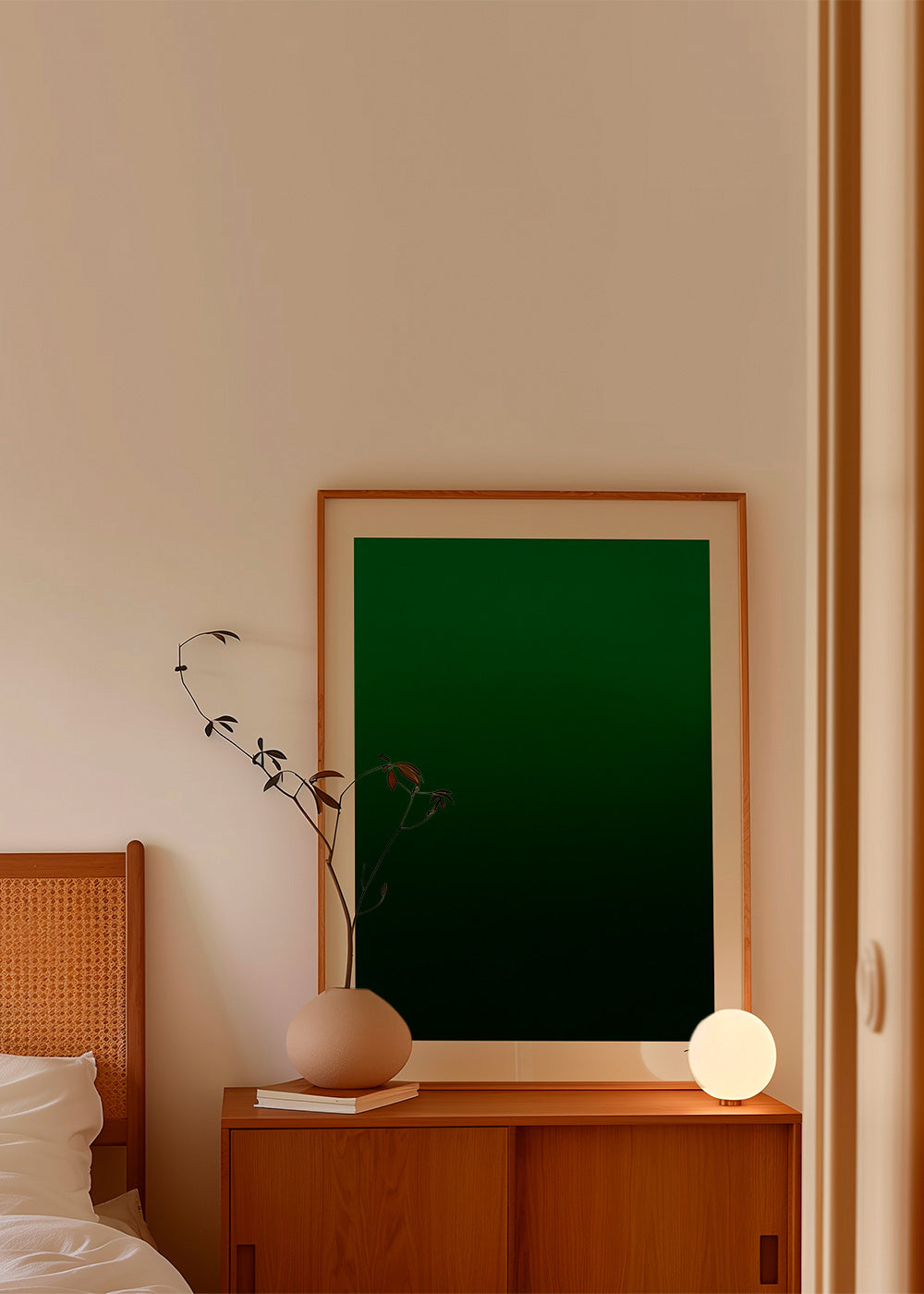 Cuadro abstracto degradado verde – Product1