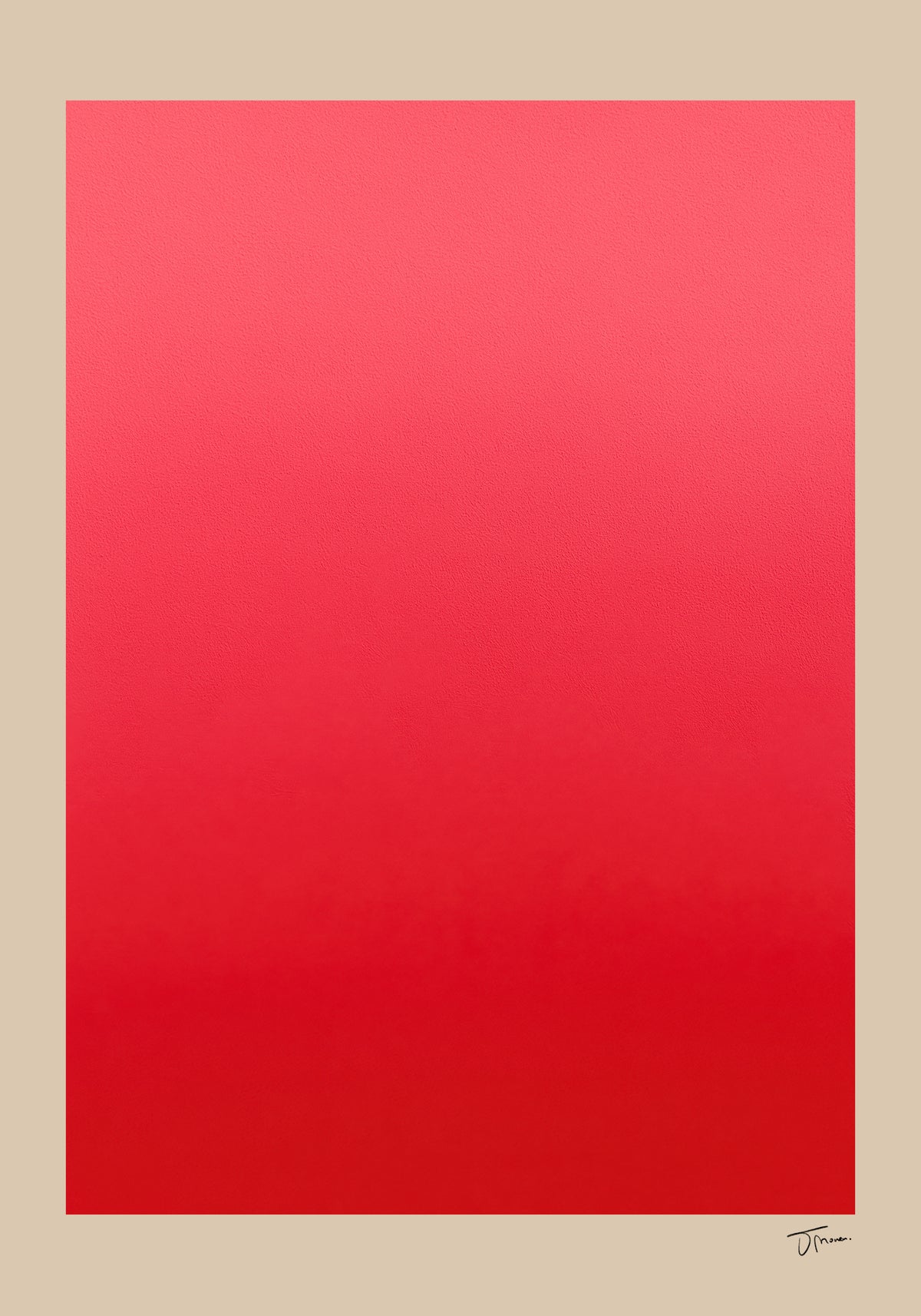 Crimson Aura - Unframed art print