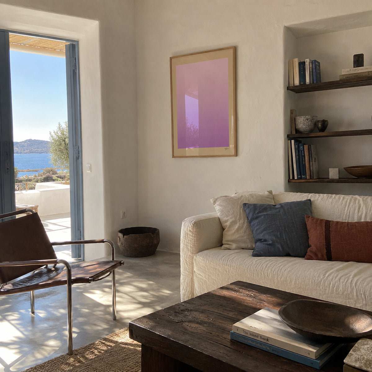 Lavender Haze - Framed poster in an interior