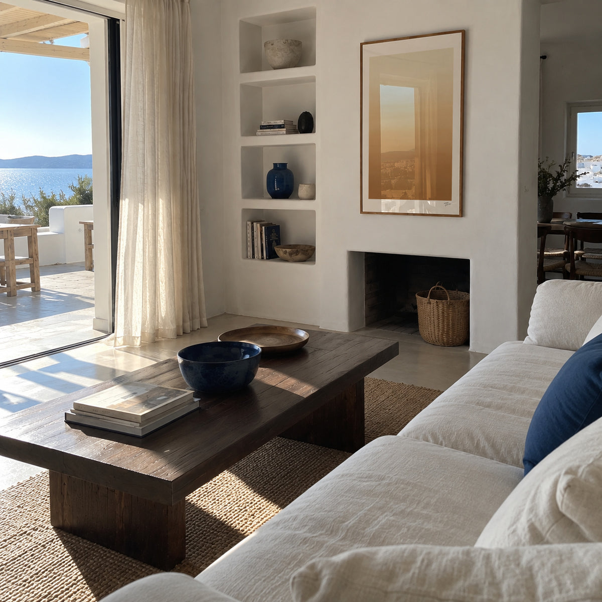 Desert Sand - Framed poster in an interior
