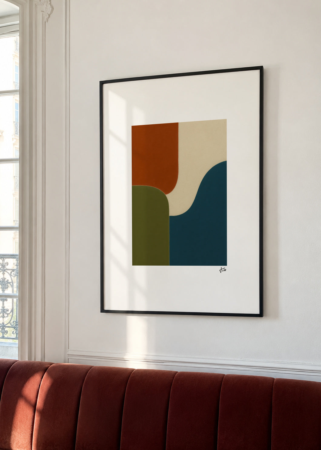 Soft Division - Framed poster in an interior