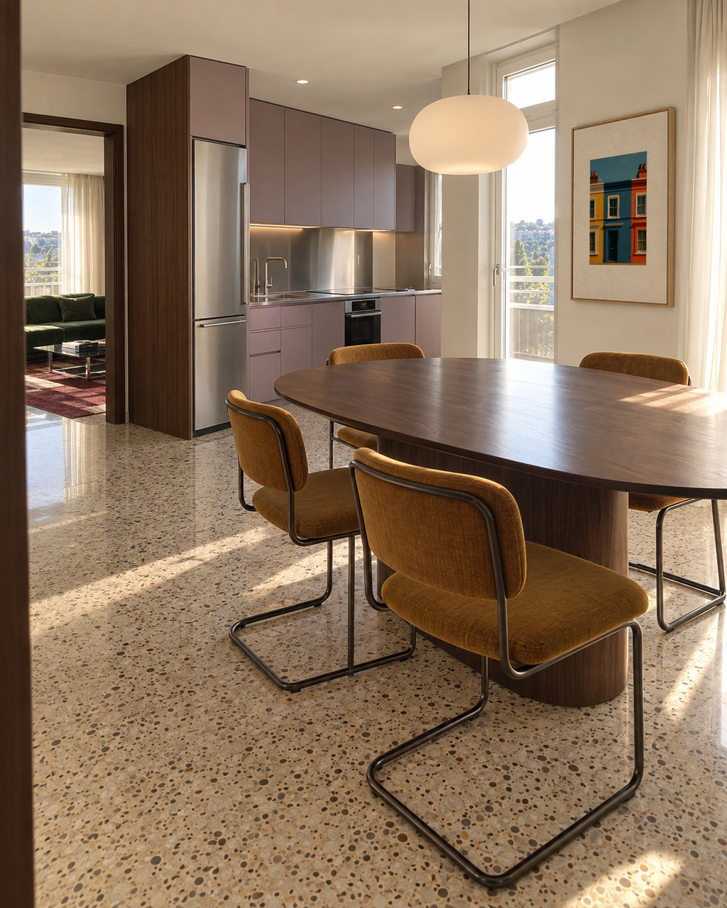 Primary Facade - Framed canvas in an interior