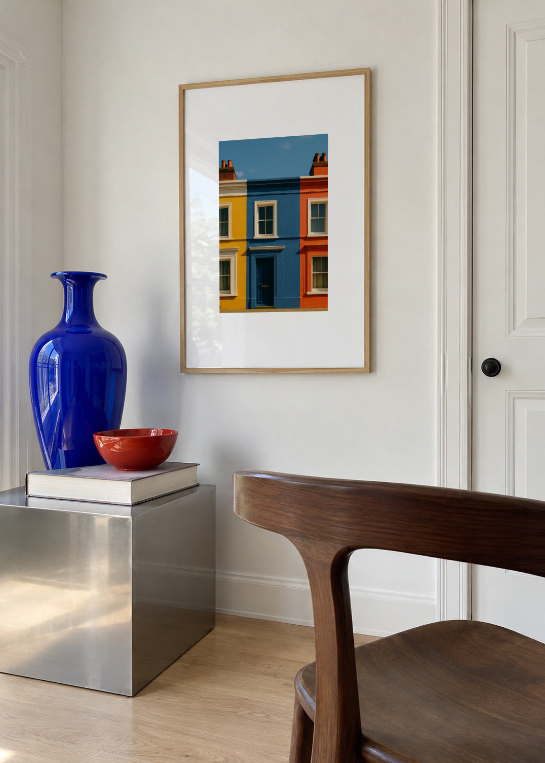 Primary Facade - Framed poster in an interior
