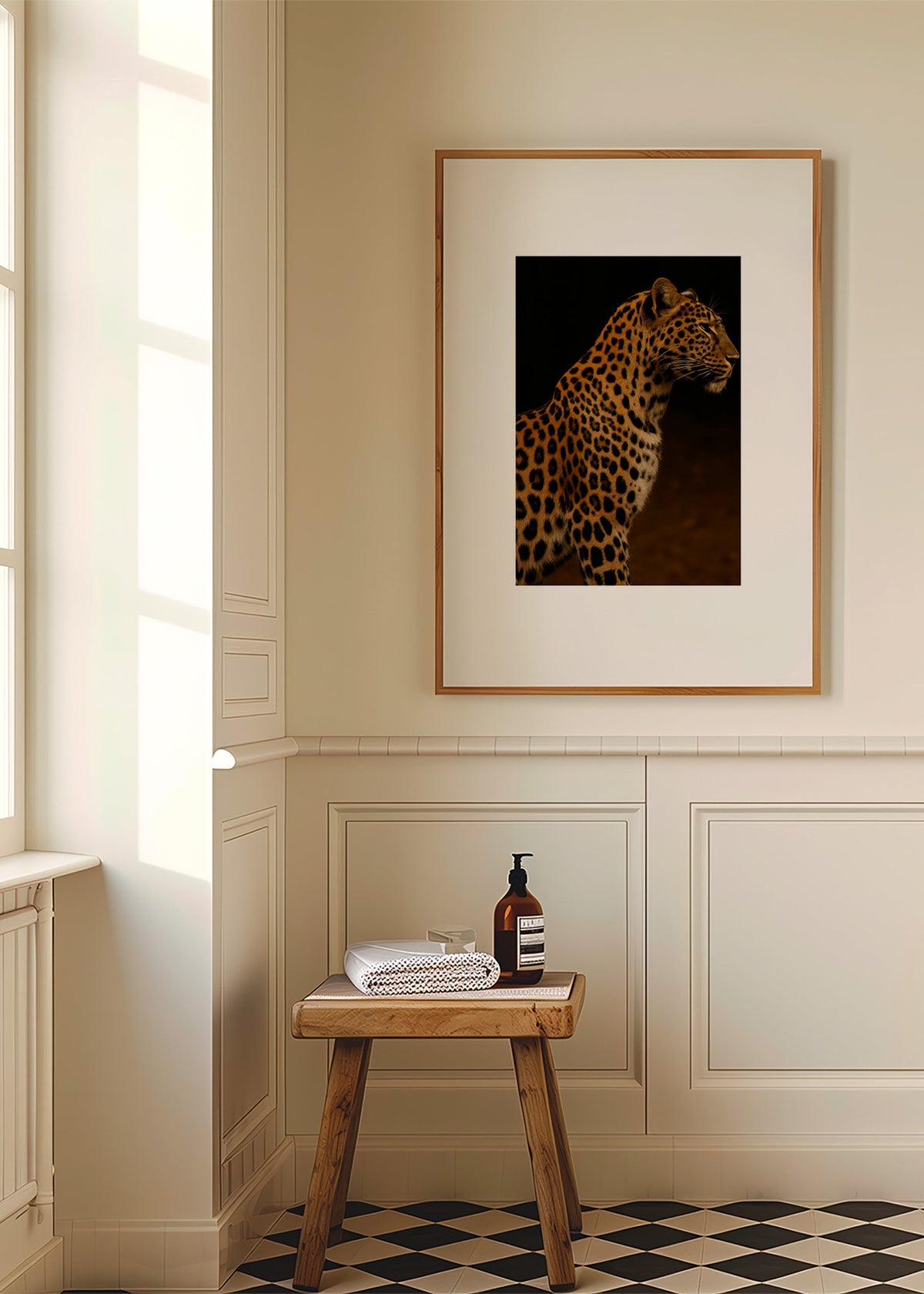 Cuadro leopardo perfil en estudio – Product3