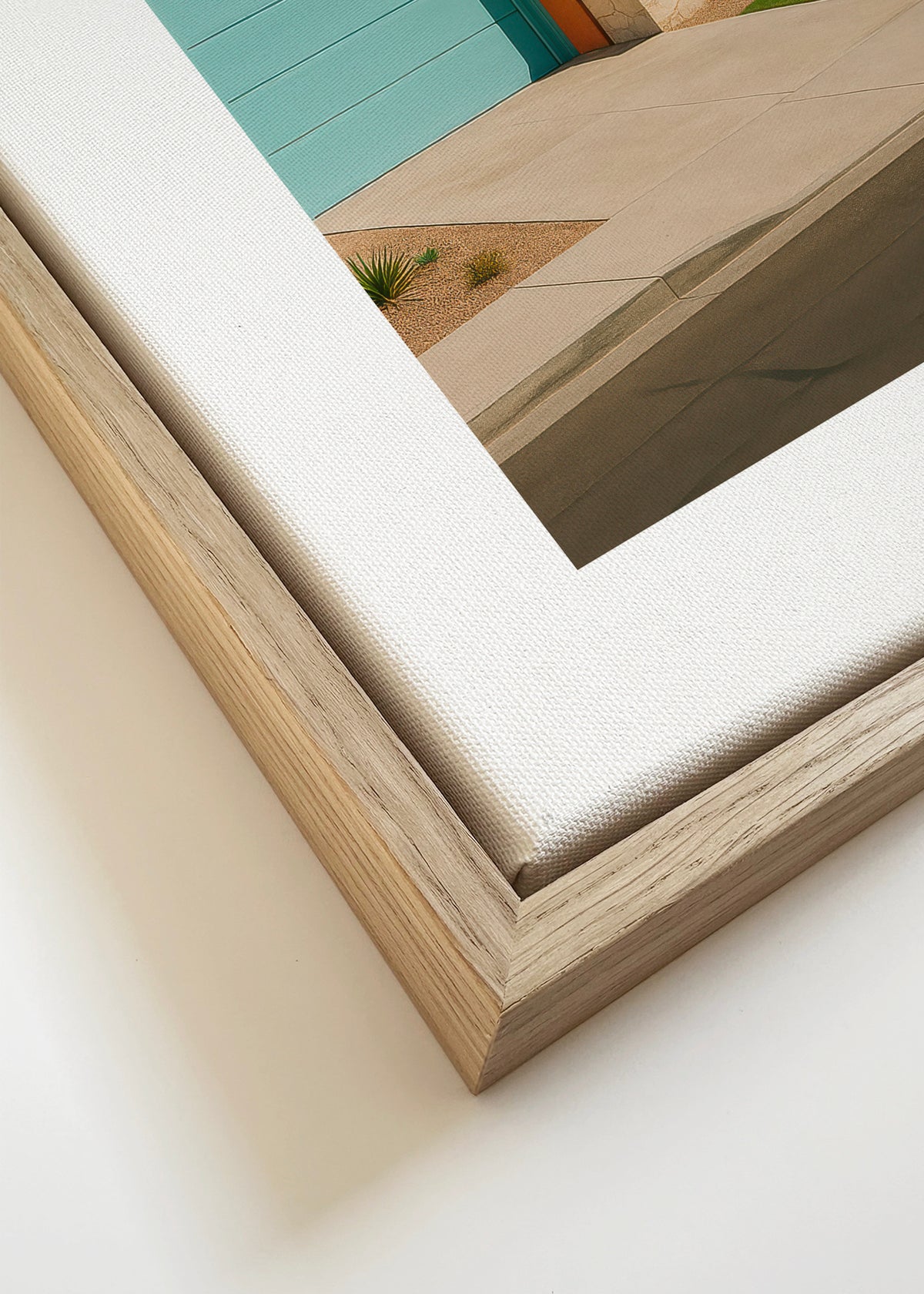 Palm House - Framed canvas detail