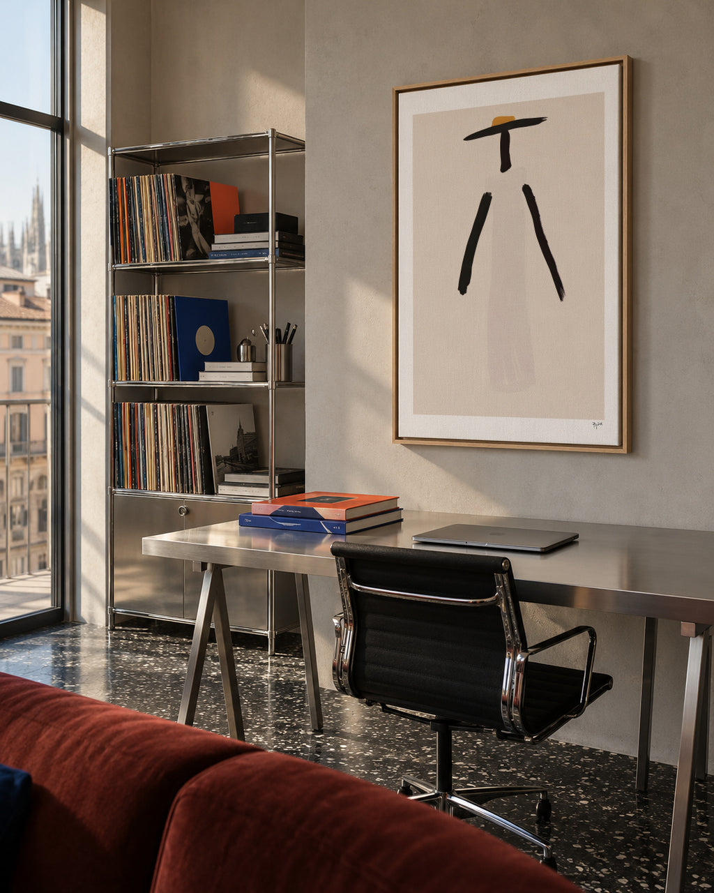 The Minimalist Hat - Framed canvas in an interior