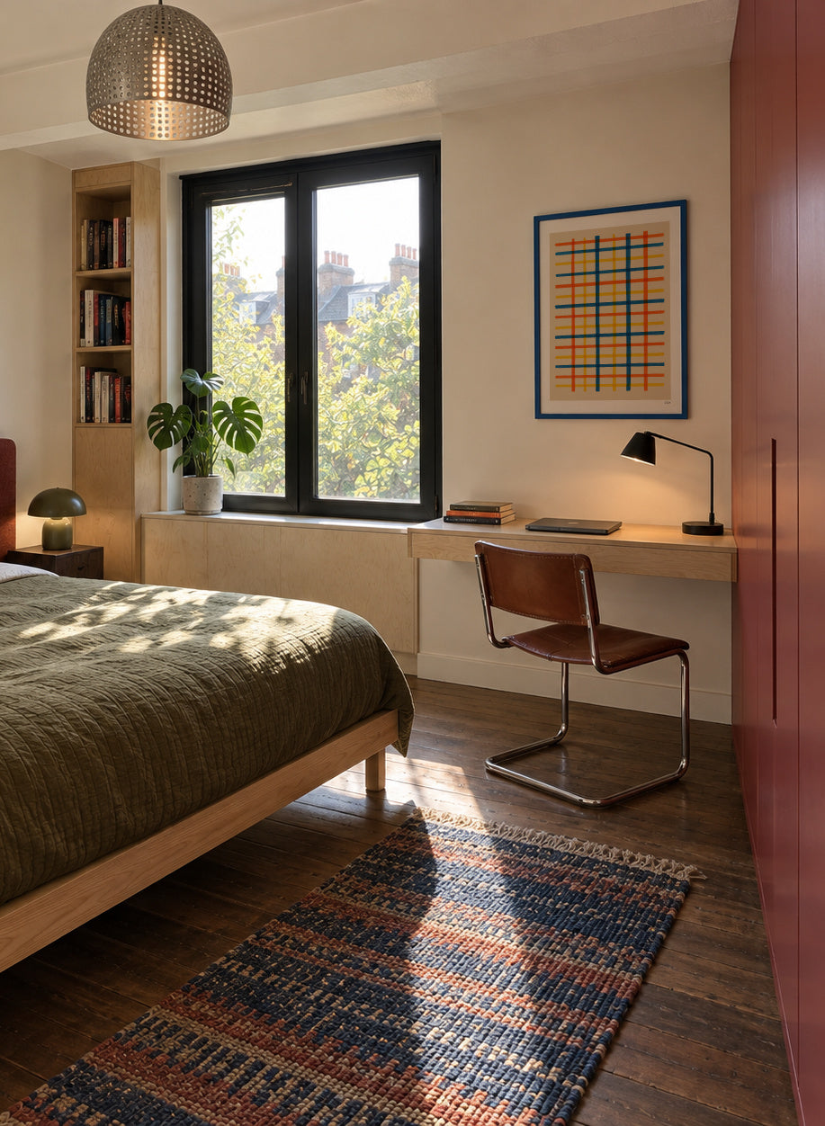 Summer Grid - Framed poster in an interior