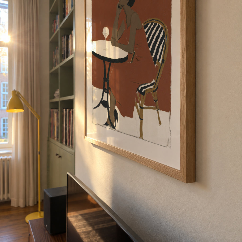 Terrace Wine - Framed poster detail
