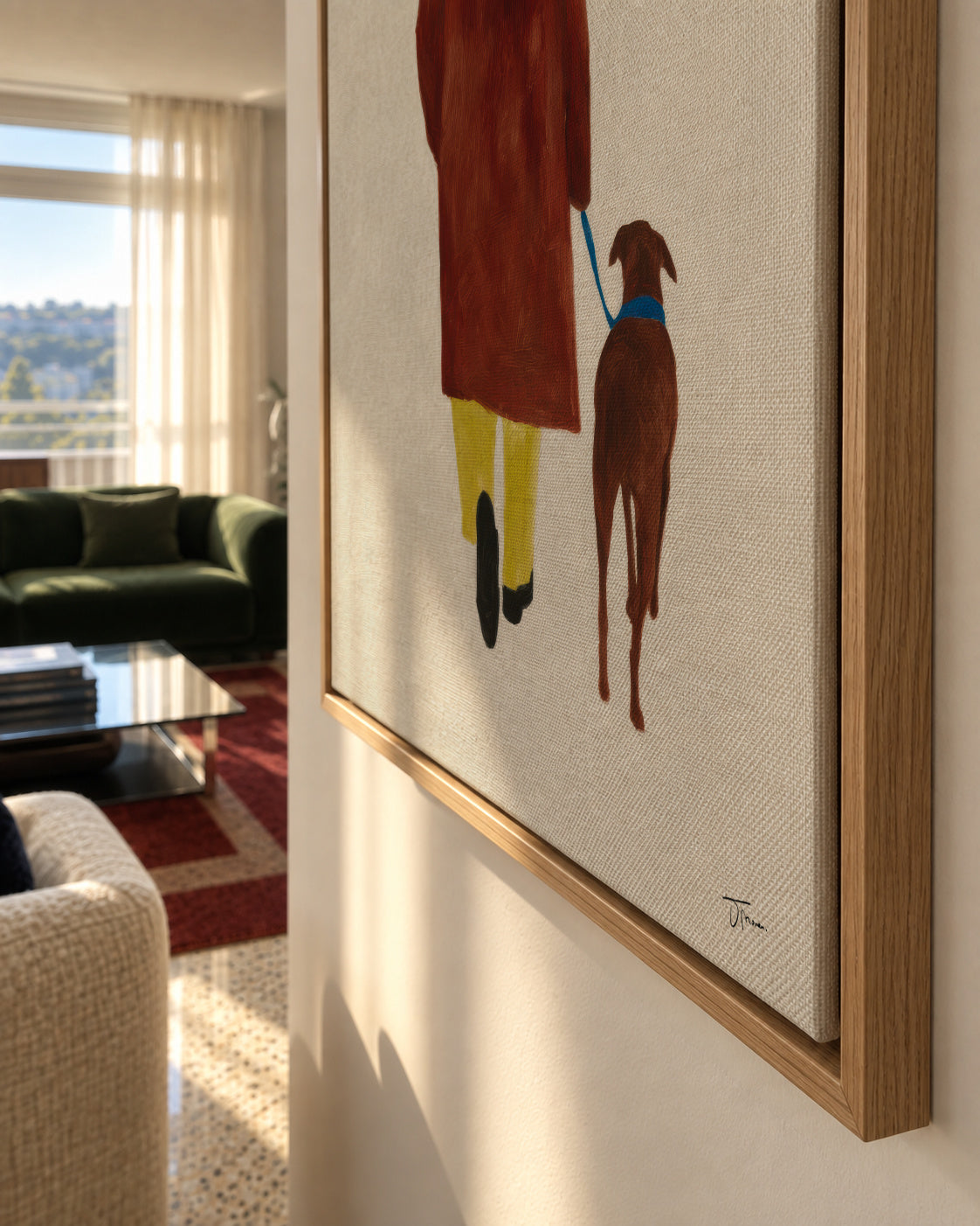 The Long Walk - Framed canvas detail