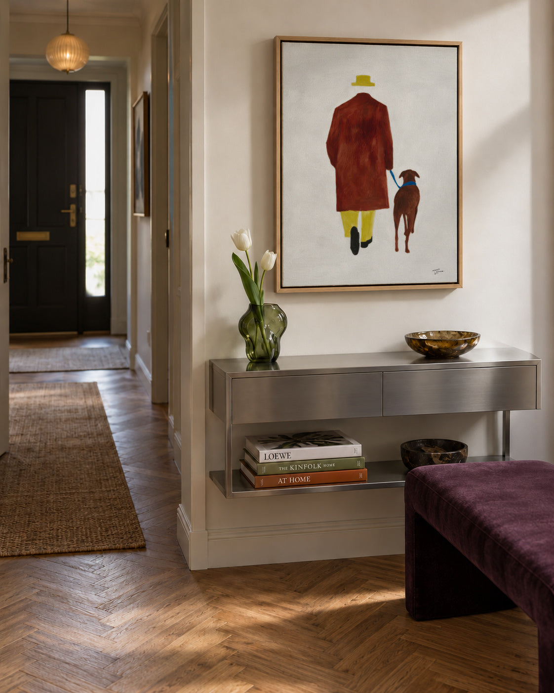 The Long Walk - Framed canvas in an interior