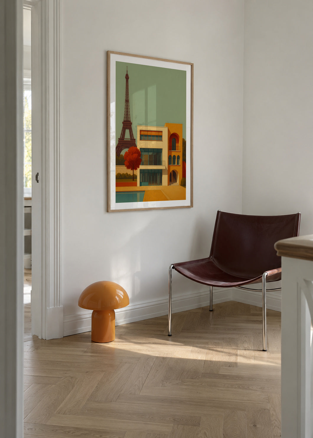 Paris Modern - Framed poster in an interior