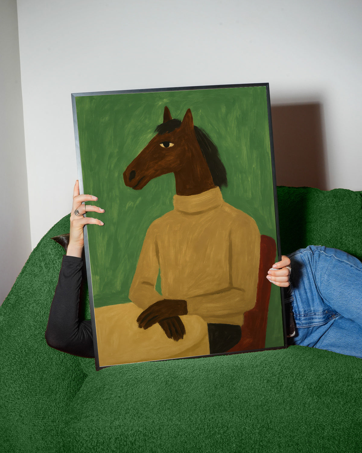 Equestrian Evening - Framed poster detail