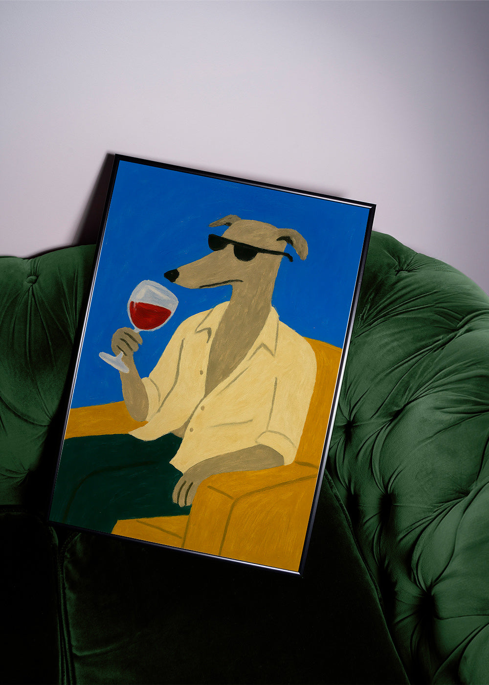 Cuadro de cocina: galgo con copa de vino – Product3