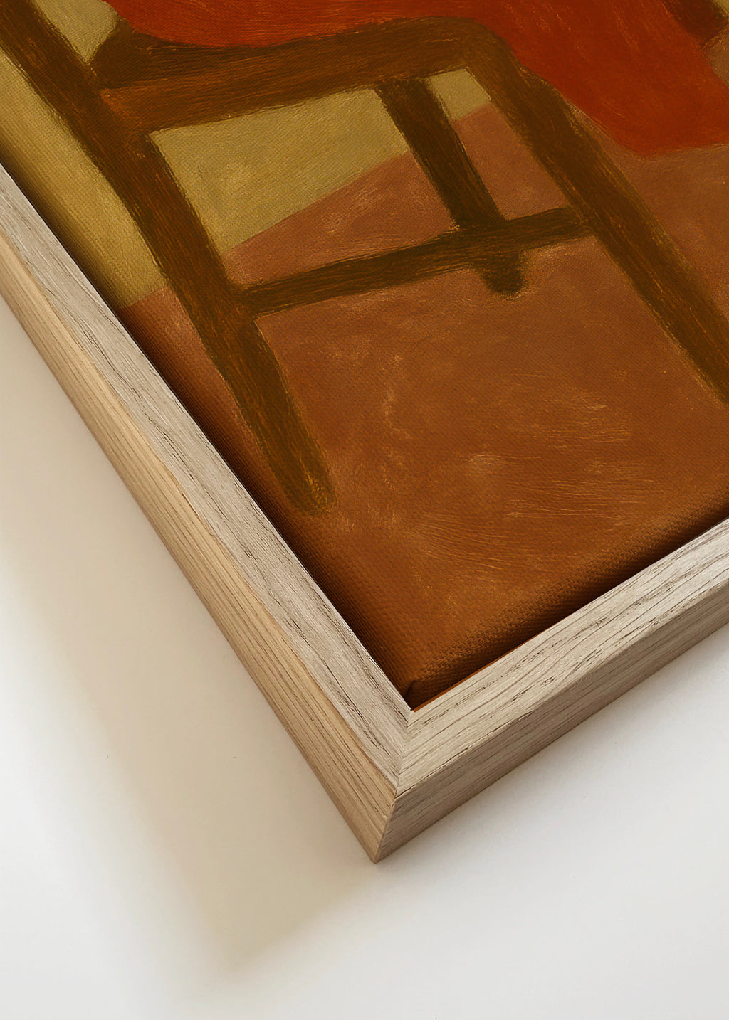 Morning News - Framed canvas detail