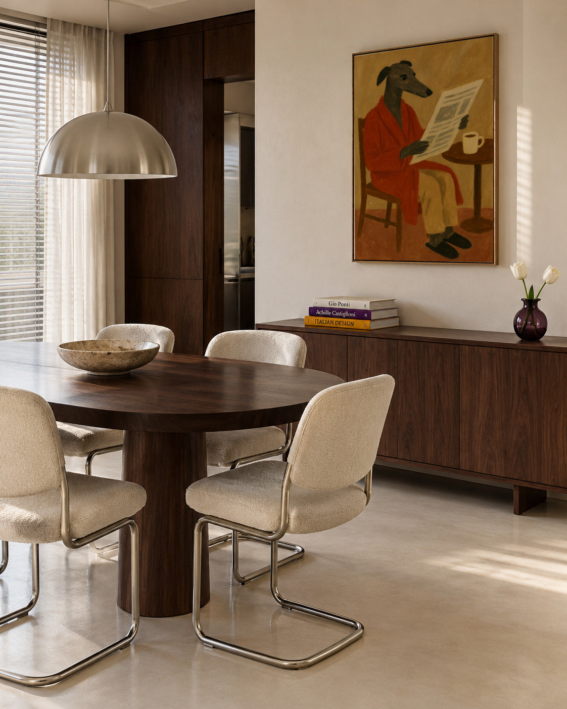 Morning News - Framed canvas in an interior