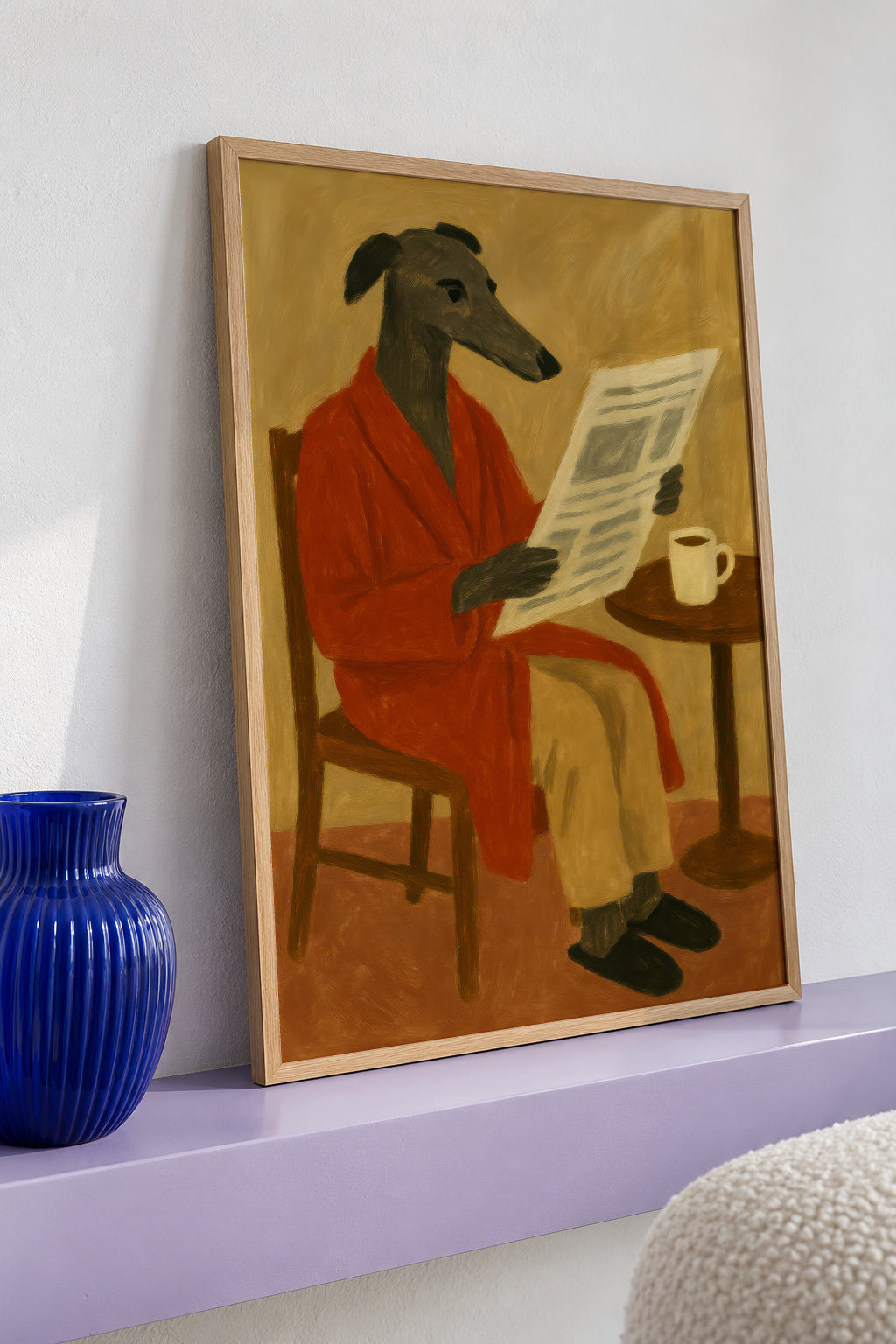 Morning News - Framed poster detail