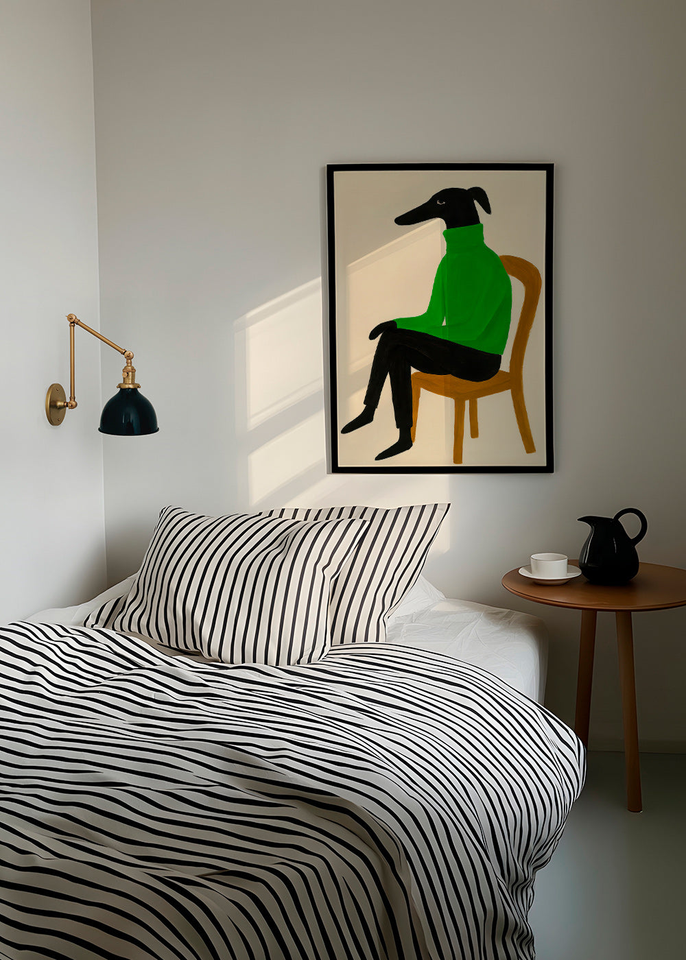 Ilustración perro con jersey verde – Product1
