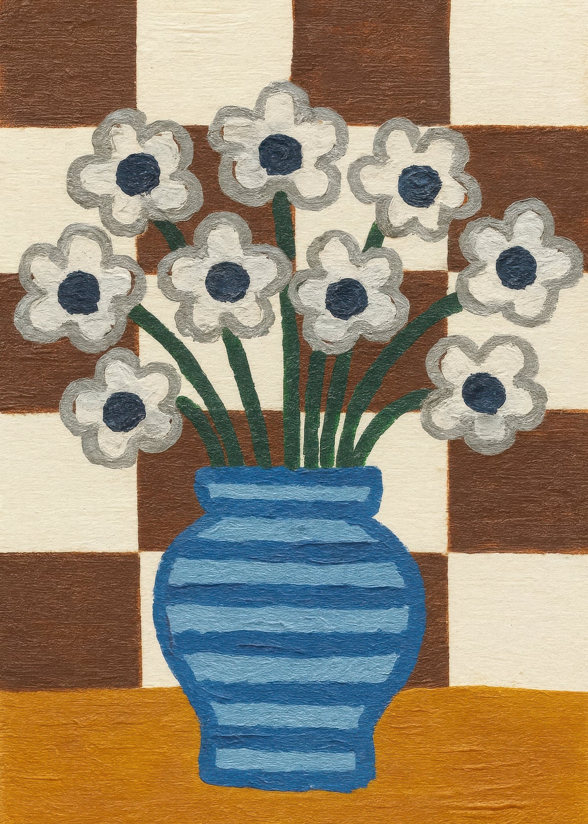 Checkered Still Life - Unframed art print