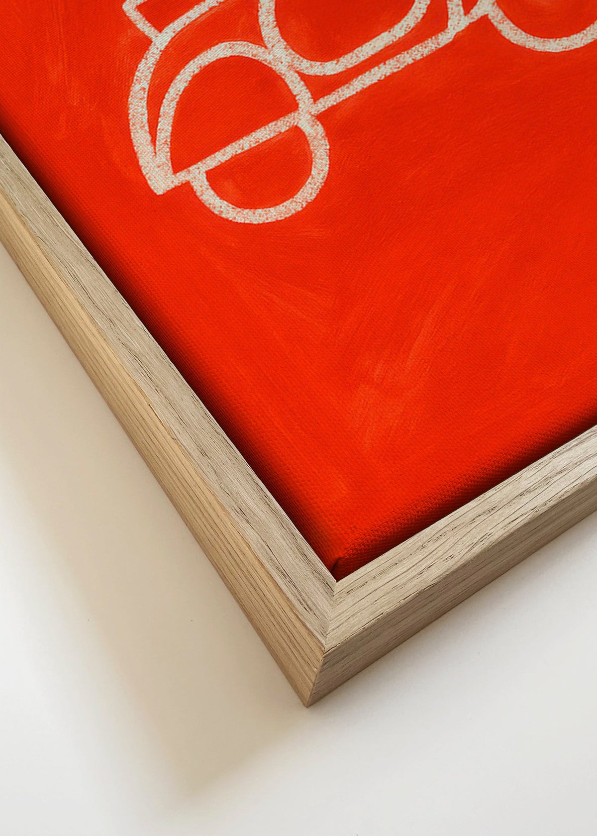 Ilustración scooter rojo minimal – Canvas detail