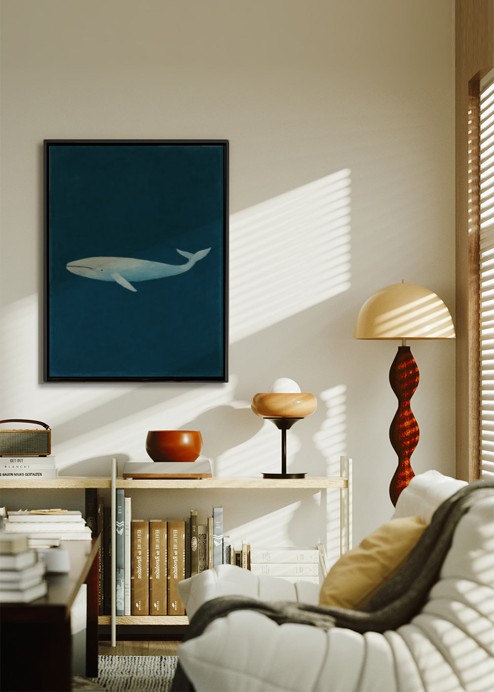 Deep Sea Titan - Framed canvas in an interior