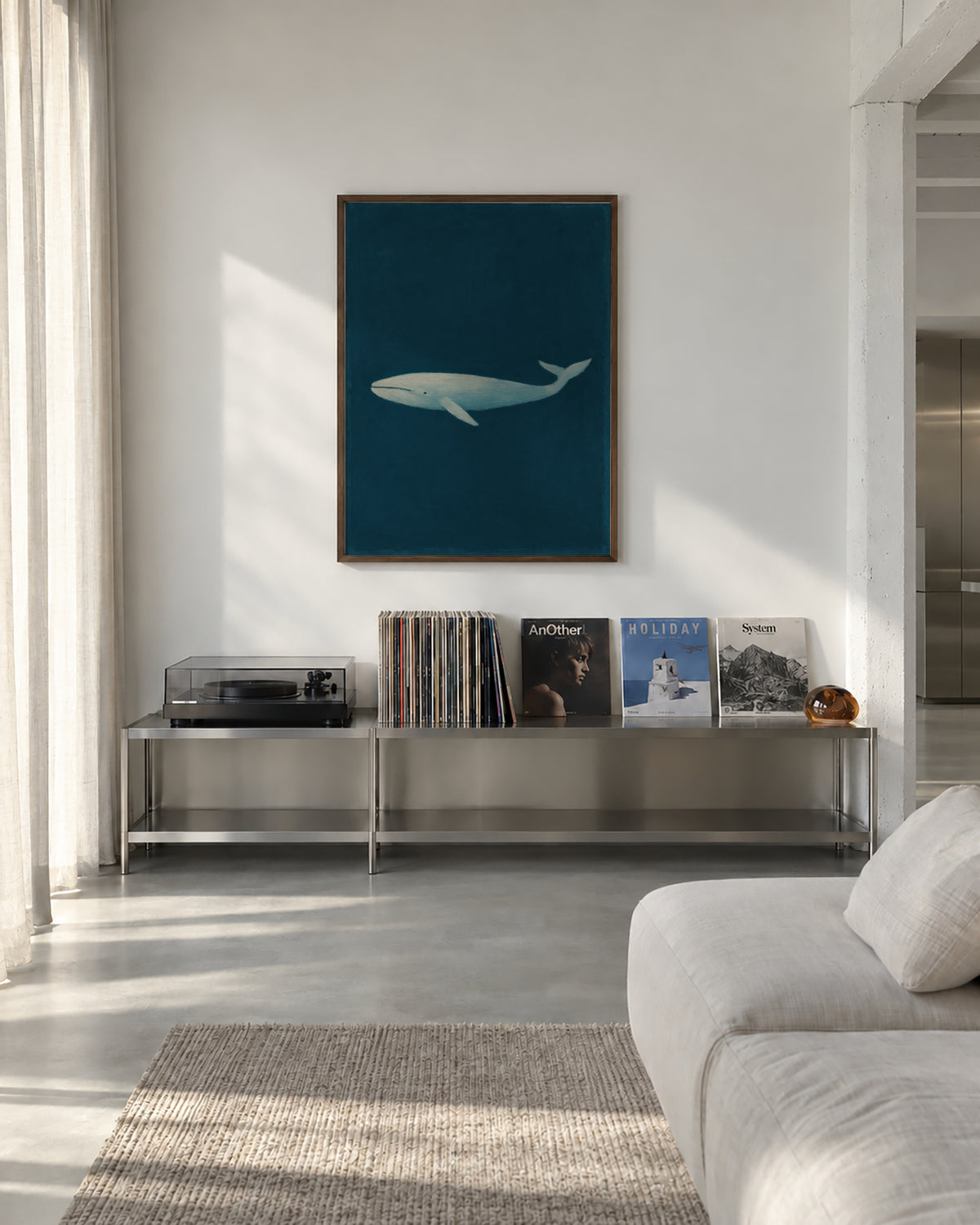 Deep Sea Titan - Framed poster in an interior
