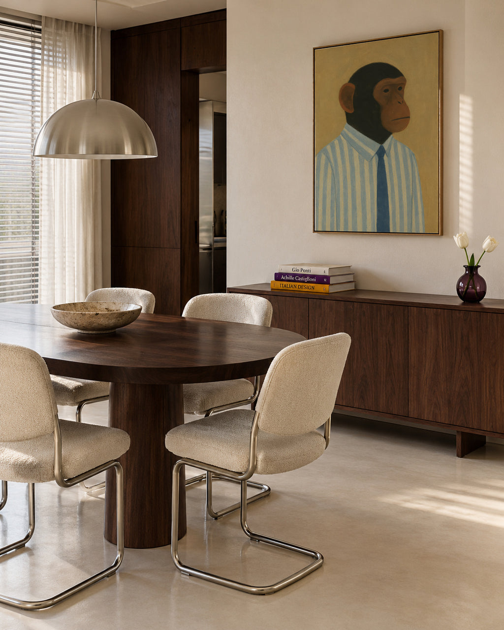 Professional Primate II - Framed canvas in an interior