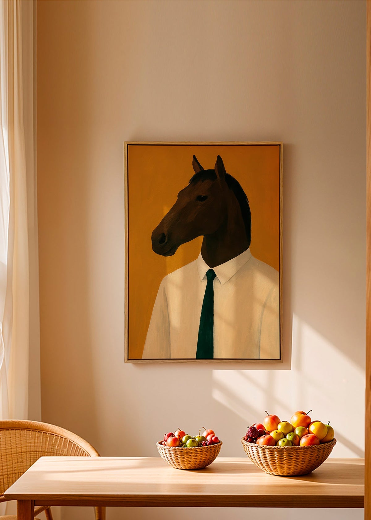 Cuadro de caballo con corbata – Canvas2