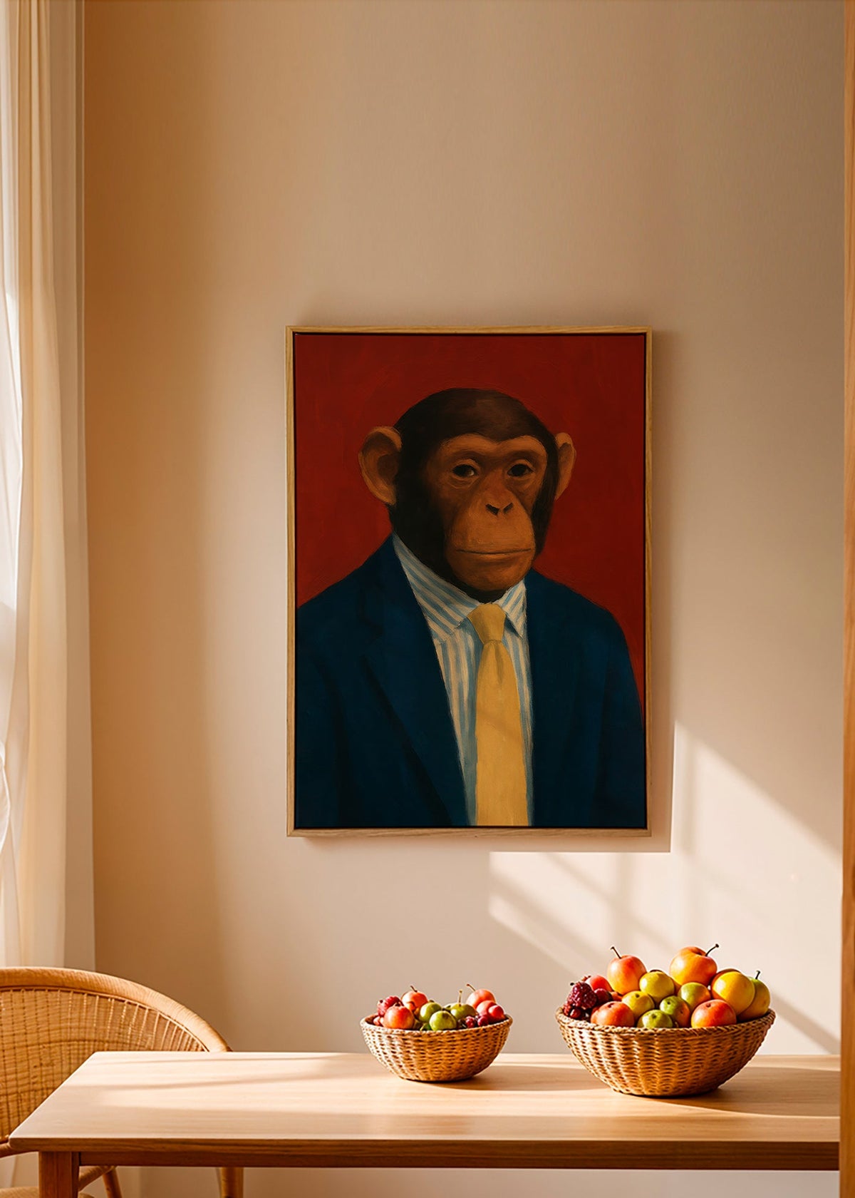 Cuadro chimpancé con traje y corbata – Canvas2