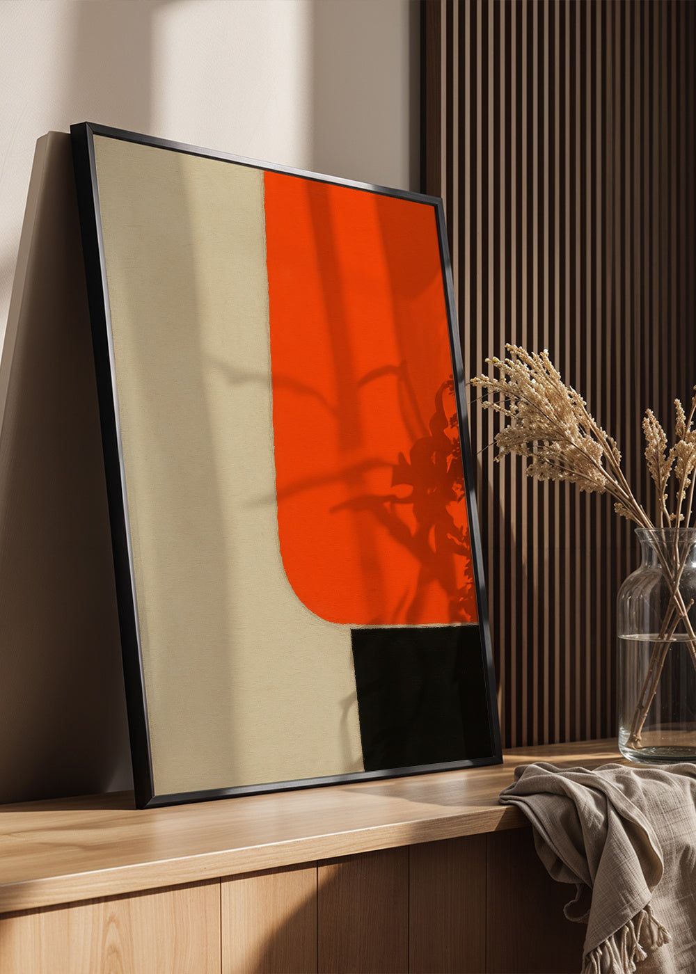 Solar Edge I - Framed poster in an interior