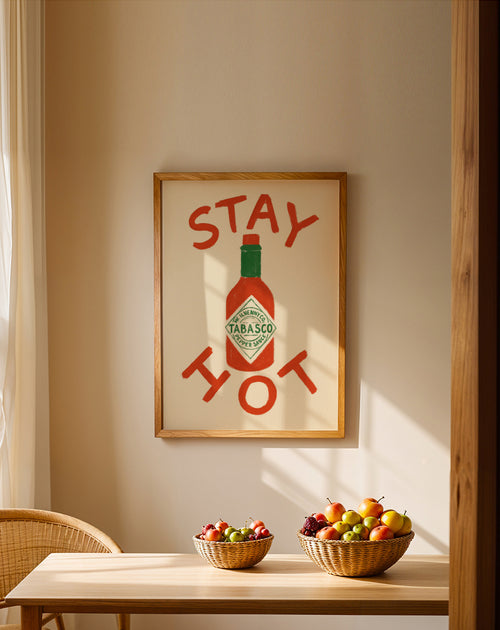 Stay Hot Concept - Poster en ambiente
