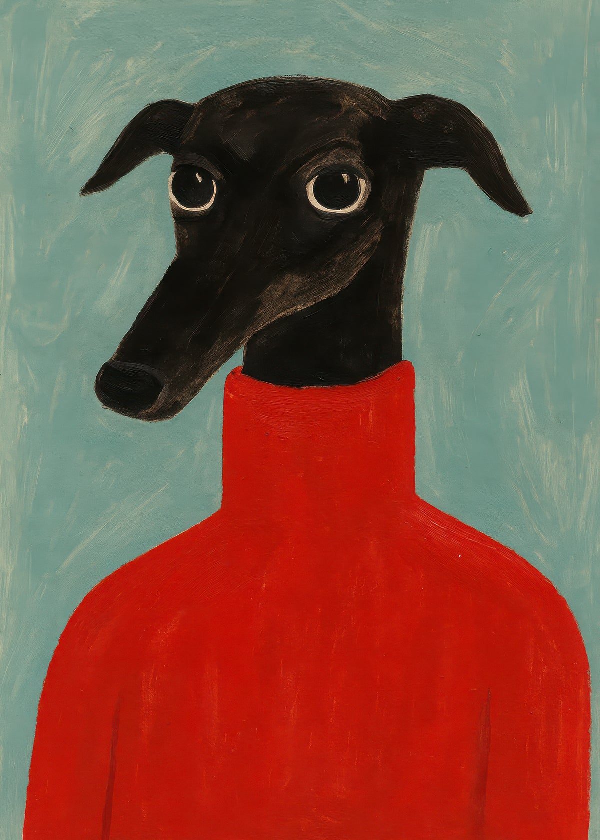 Crimson Portrait - Obra sin marco